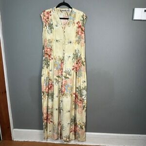Vtg floral jumpsuit Rene Derhy medium Wide Leg French Country Cottagecore